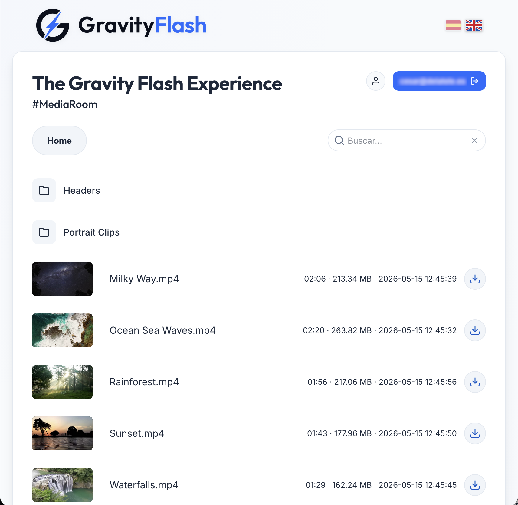 Content Explorer in GravityFlash